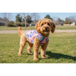 Dog Vest Canada Pooch Tie Dye Dog Cooling Vest Pink Blue Yellow Mesh Size 12